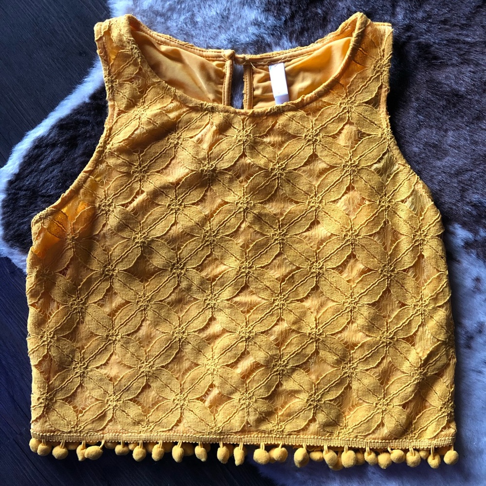 Textured Crop Top